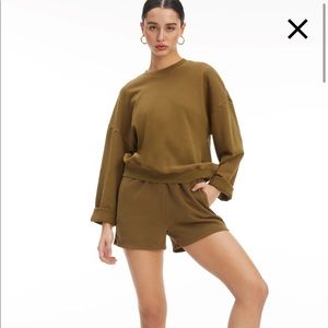 Brand New Good American Oversized Short in Sea Turtle Size 5